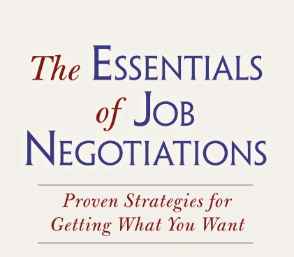 The Essentials on Job Negotiation